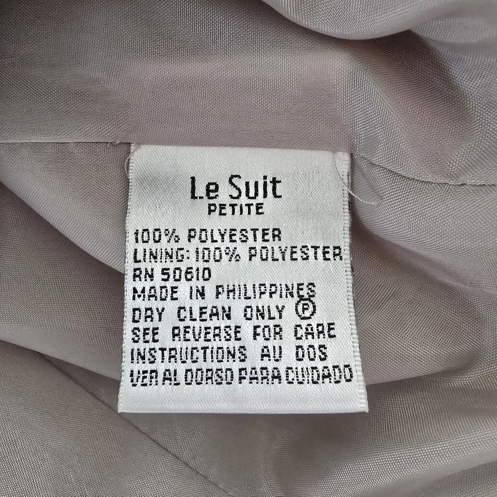 Women's Le Suit Beige Blazer and Pants Suit - 8P - Picture 5 of 8
